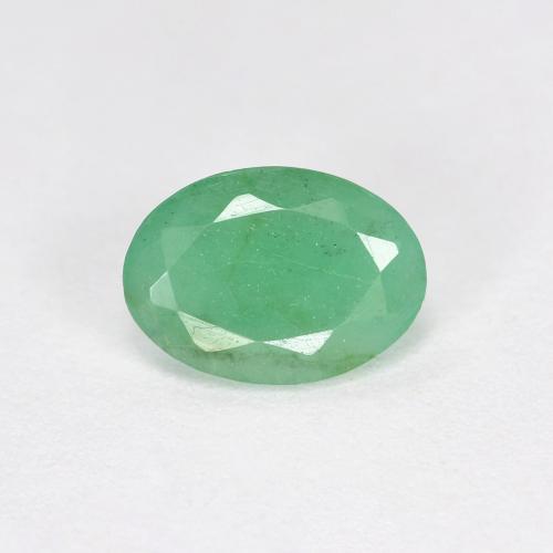 Émeraude vert naturelle coupe ovale, 0,66 ct, VS-SI