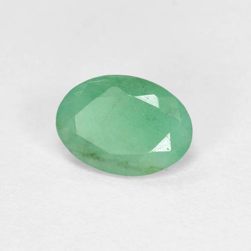Émeraude vert naturelle coupe ovale, 0,66 ct, VS-SI