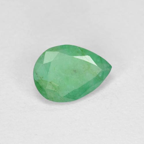 Émeraude Vert jaunâtre naturelle En forme de poire, 0.62 ct, VS-SI