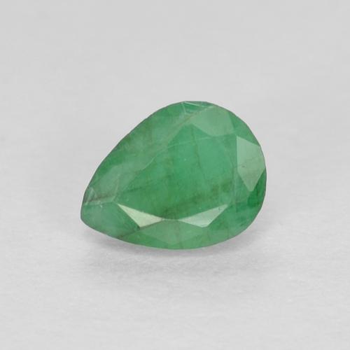 Émeraude Vert trèfle naturelle En forme de poire, 0.37 ct, VS-SI