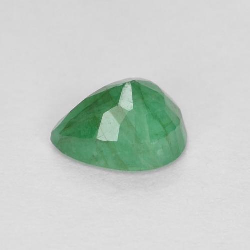 Émeraude Vert trèfle naturelle En forme de poire, 0.37 ct, VS-SI