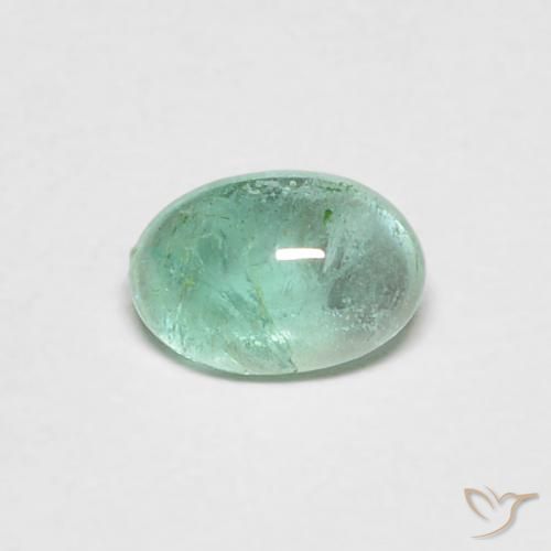 0.40ct Naturel Vert clair Émeraude, ovale, Transparent