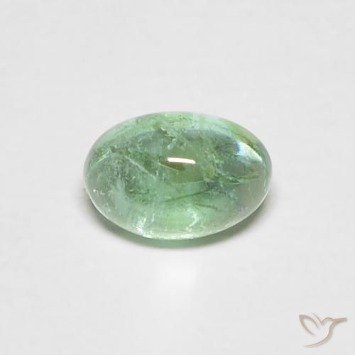 0.42ct Naturel Menthe légère Émeraude, ovale, Transparent