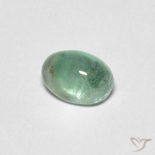 0.37ct Naturel Vert menthe léger Émeraude, ovale, Transparent