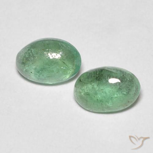 0.76ctw Naturel Vert pin Émeraude, ovale, Transparent
