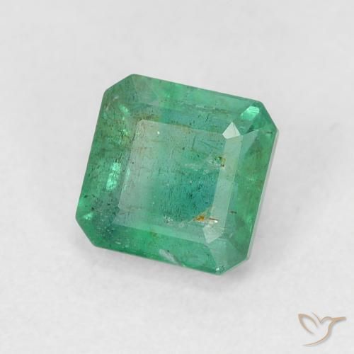 Émeraude Vert chaud naturelle Octogone / coupe Émeraude, 0.69 ct, SI