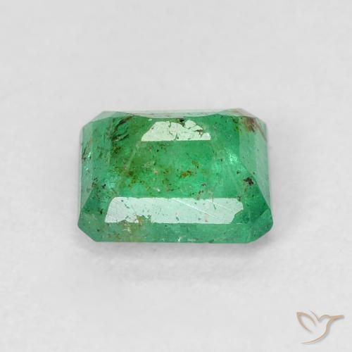 Émeraude Vert chaud naturelle Octogone / coupe Émeraude, 0.80 ct, SI