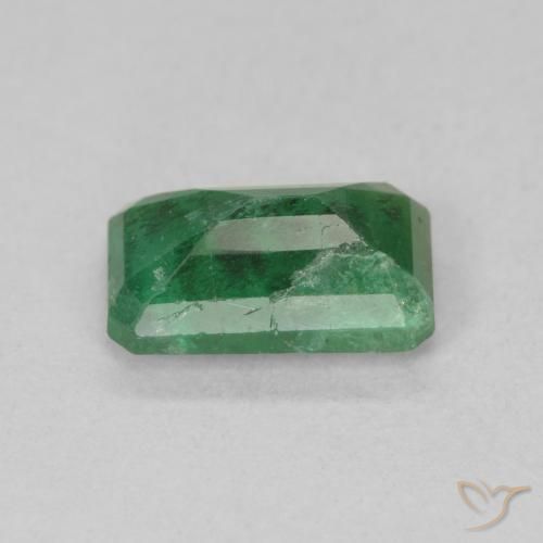 Émeraude Vert clair naturelle Octogone / coupe Émeraude, 1.06 ct, SI