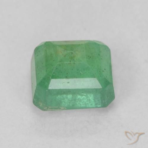 Émeraude Vert clair naturelle Octogone / coupe Émeraude, 0.81 ct, SI