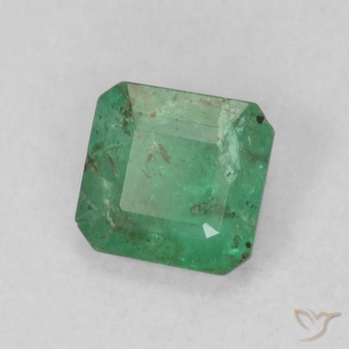 Émeraude Vert frais naturelle Octogone / coupe Émeraude, 0.52 ct, SI