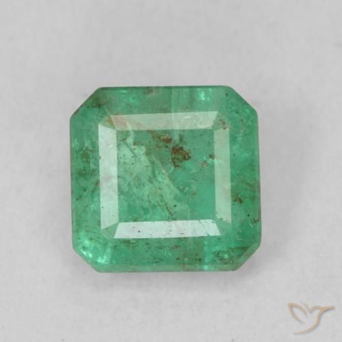0.66ct Naturel Vert émeraude léger Émeraude, Taille émeraude, SI