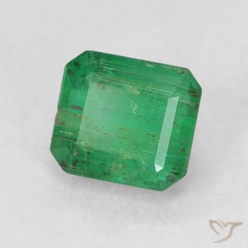 Émeraude Vert moyen naturelle Octogone / coupe Émeraude, 0.77 ct, SI