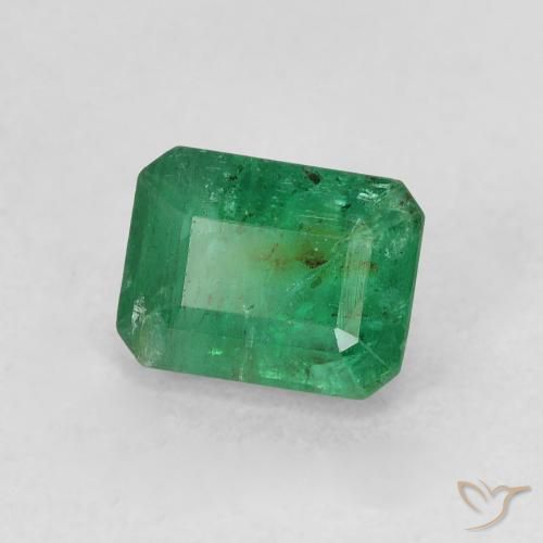 Émeraude Vert frais naturelle Octogone / coupe Émeraude, 0.94 ct, SI
