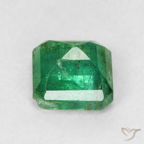 Émeraude Vert frais naturelle Octogone / coupe Émeraude, 0.66 ct, SI-I1