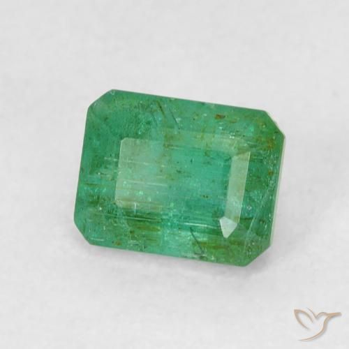 Émeraude Vert trèfle naturelle Octogone / coupe Émeraude, 0.58 ct, SI