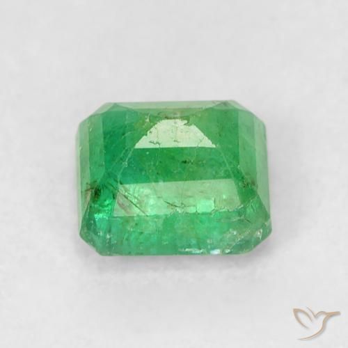 Émeraude Vert moyen naturelle Octogone / coupe Émeraude, 0.72 ct, SI-I1