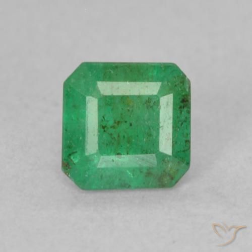 0.35ct Naturel Vert clair Émeraude, Taille émeraude, SI