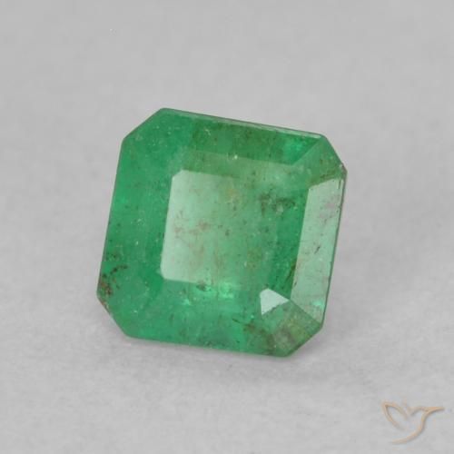 Émeraude Vert clair naturelle Octogone / coupe Émeraude, 0.35 ct, SI
