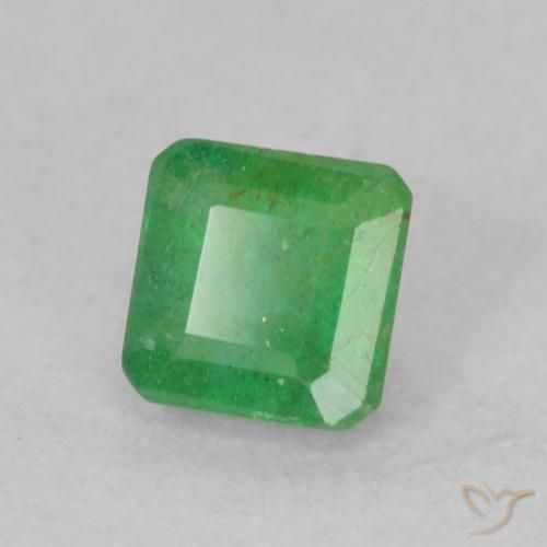 Émeraude Vert trèfle naturelle Octogone / coupe Émeraude, 0.33 ct, SI
