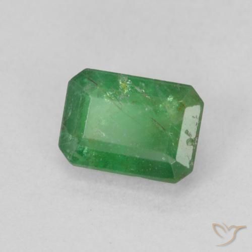 Émeraude Vert moyen naturelle Octogone / coupe Émeraude, 0.69 ct, SI