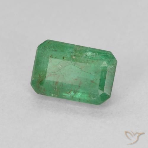Émeraude Vert moyen naturelle Octogone / coupe Émeraude, 0.63 ct, SI-I1