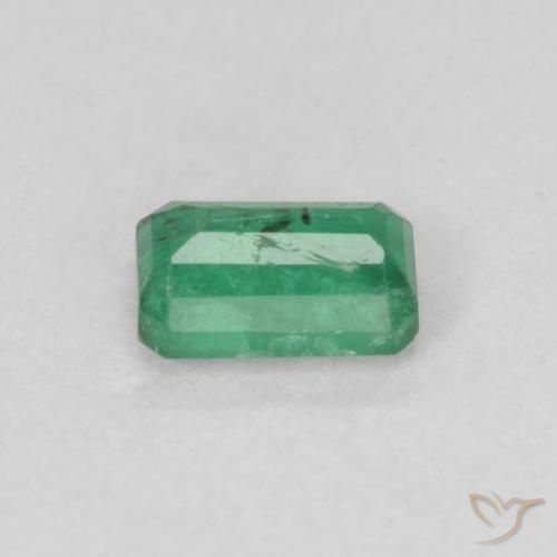 Émeraude Vert clair moyen naturelle Octogone / coupe Émeraude, 0.38 ct, SI-I1