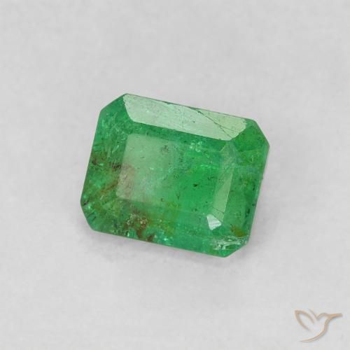 Émeraude Vert trèfle naturelle Octogone / coupe Émeraude, 0.62 ct, SI