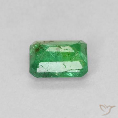 Émeraude Vert trèfle naturelle Octogone / coupe Émeraude, 0.62 ct, SI