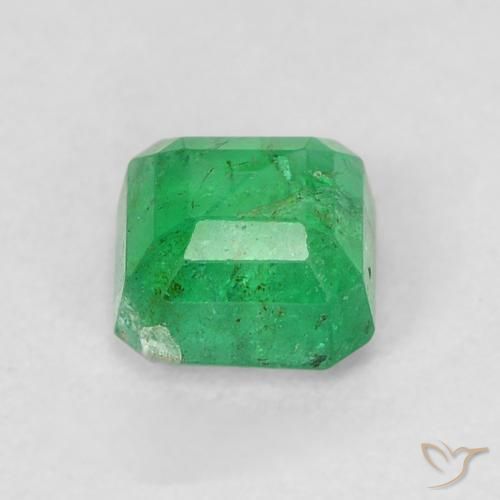 Émeraude Vert moyen naturelle Octogone / coupe Émeraude, 0.46 ct, SI