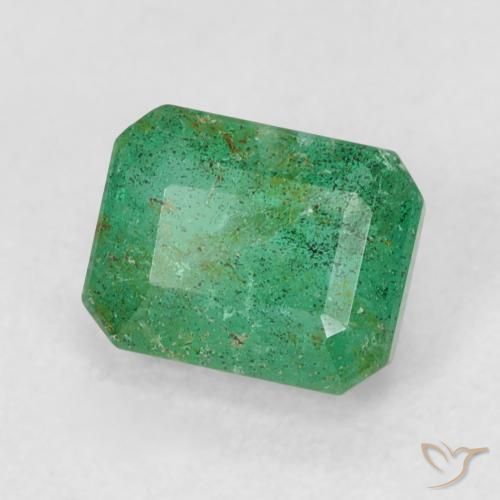 Émeraude Vert moyen naturelle Octogone / coupe Émeraude, 0.51 ct, SI