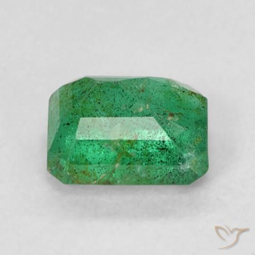 Émeraude Vert moyen naturelle Octogone / coupe Émeraude, 0.51 ct, SI