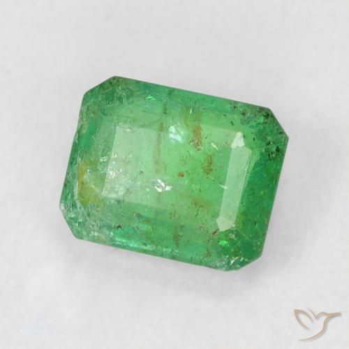 Émeraude Vert moyen naturelle Octogone / coupe Émeraude, 0.55 ct, SI-I1