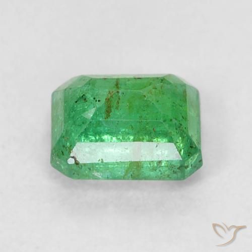Émeraude Vert moyen naturelle Octogone / coupe Émeraude, 0.55 ct, SI-I1