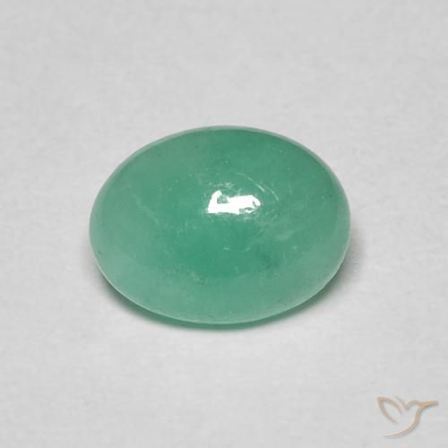 1.10ct Naturel Vert menthe intense Émeraude, ovale, Translucide