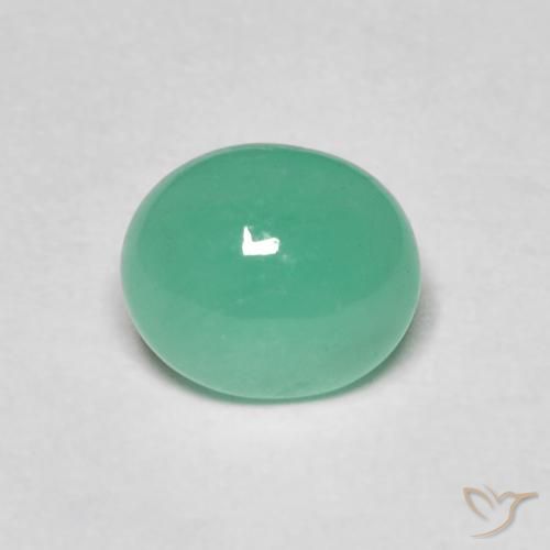 1.08ct Naturel Vert fougère Émeraude, ovale, Translucide