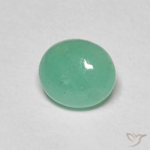 1.08ct Naturel Vert pistache Émeraude, ovale, Translucide