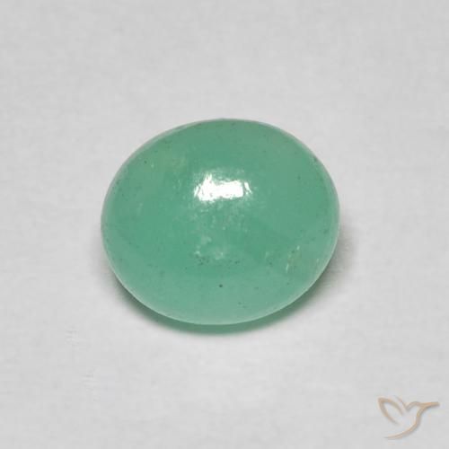 Émeraude Vert pistache naturelle ovale, 1.08 ct, Translucide