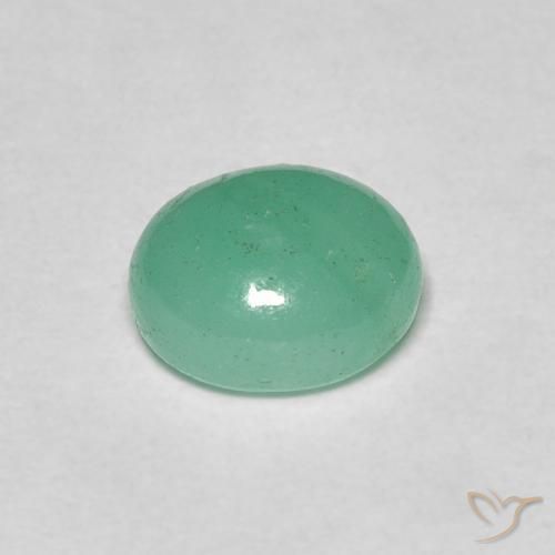 Émeraude Vert pistache naturelle ovale, 1.08 ct, Translucide