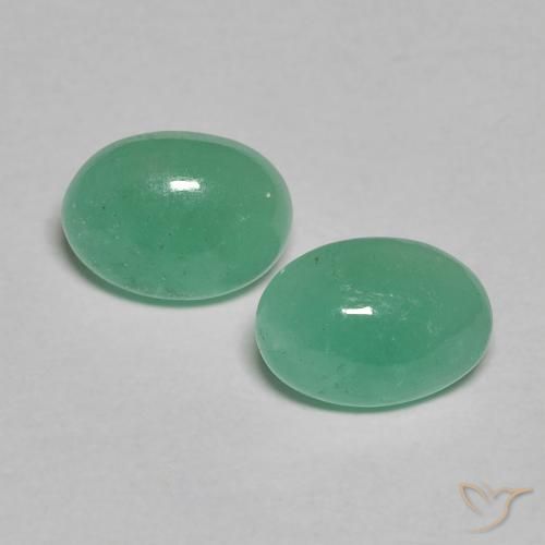 1.08ctw Naturel Vert clair moyen Émeraude, ovale, Translucide
