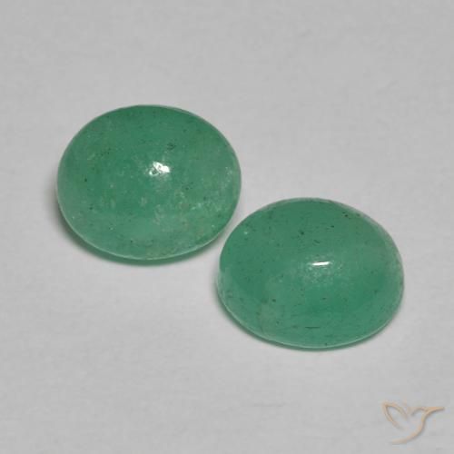 1.42ctw Naturel Vert clair moyen Émeraude, ovale, Translucide, Photo A