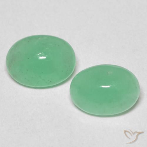 0.99ctw Naturel Vert fougère Émeraude, ovale, Translucide