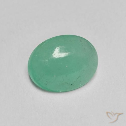 0.95ct Naturel Vert clair Émeraude, ovale, Translucide