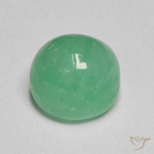 Émeraude Vert froid léger naturelle Tour, 1.27 ct, Translucide