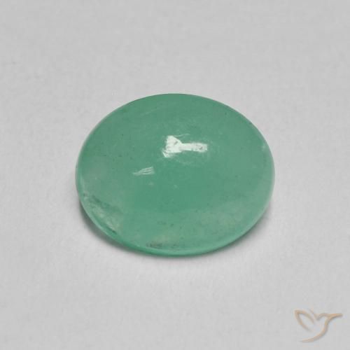 1.08ct Naturel Vert pistache Émeraude, ovale, Translucide