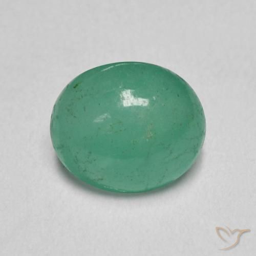 0.79ct Naturel Vert clair Émeraude, ovale, Translucide