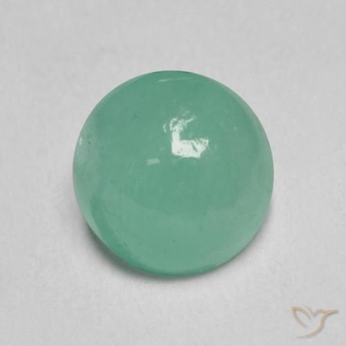 1.04ct Naturel Vert clair Émeraude, Tour, Translucide