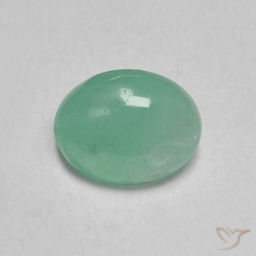 0.57ct Naturel Vert frais Émeraude, ovale, Translucide