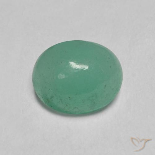 0.65ct Naturel Vert clair Émeraude, ovale, Translucide