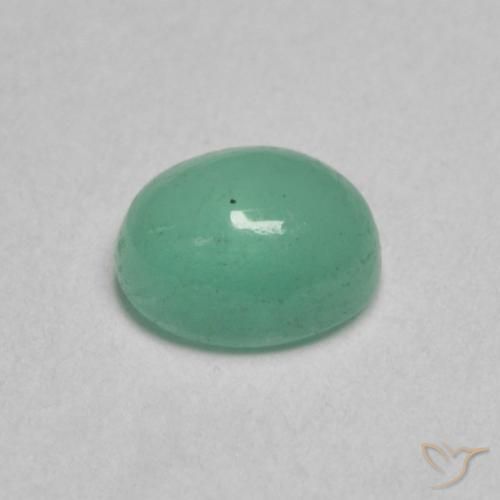 Émeraude Vert émeraude léger naturelle ovale, 0.36 ct, Translucide