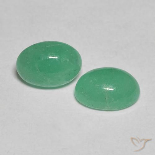 0.95ctw Naturel Vert clair moyen Émeraude, ovale, Translucide